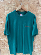 Vintage 90s Single Stitch Hanes XL Dark Green T-Shirt Graphic Tee